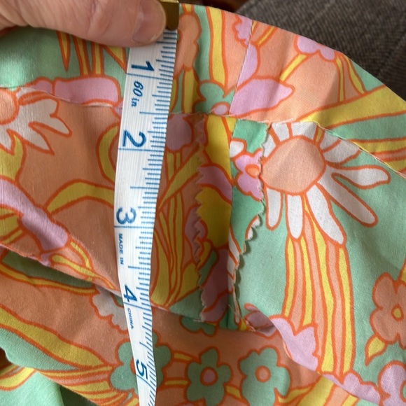 Vintage Stacy Ames Retro floral design mini mini dress/blouse - Picture 12 of 12